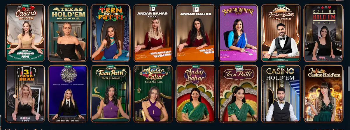 Živý poker v Monsterwin Casino s profesionálními krupiéry
